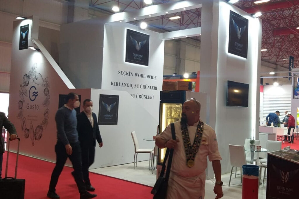 Custom exhibition stand design for Aeromart Toulouse 2025 by Deniz Expo