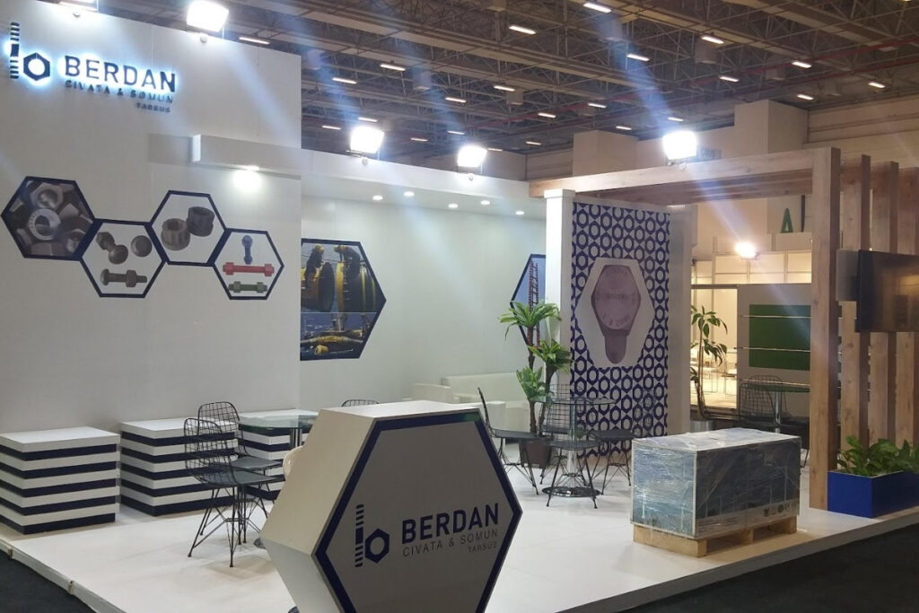 Custom exhibition stand design for Amsterdam Netherlands 2025 by Deniz Exp