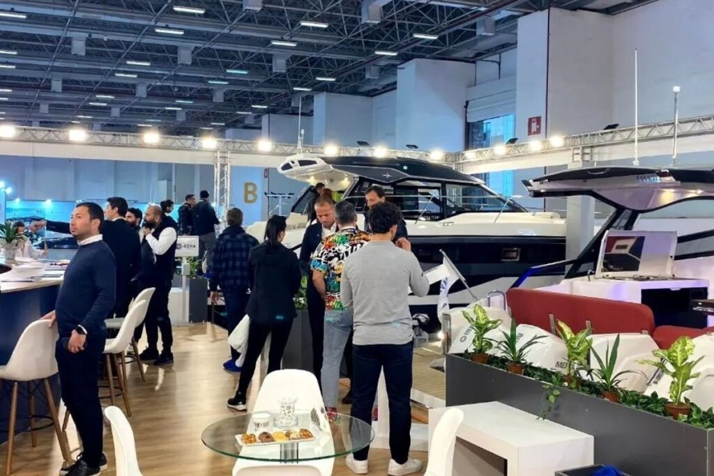 Custom exhibition stand design for Cersaie Bologna 2025 by Deniz Expo