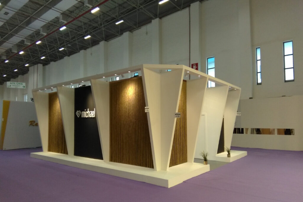 Custom exhibition stand design for Samuplast Pordenone 2025 by Deniz Expo