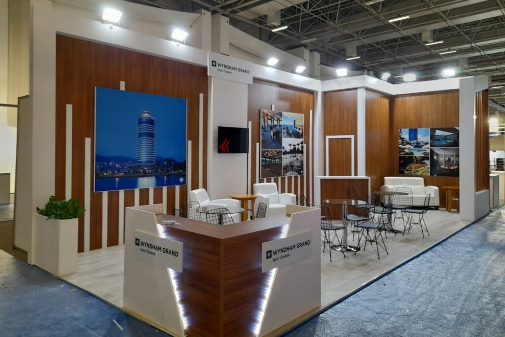 Custom exhibition stand design for Vinitech Bordeaux 2025 by Deniz Expo